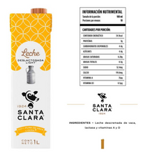 Cargar imagen en el visor de la galería, Leche Deslactosada Santa Clara Light 12 pzas de 1 l c/u -ZK