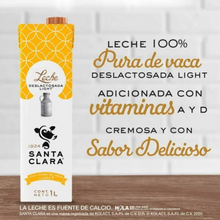 Cargar imagen en el visor de la galería, Leche Deslactosada Santa Clara Light 12 pzas de 1 l c/u -ZK