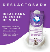 Cargar imagen en el visor de la galería, Leche Deslactosada Alpura 12 pzas de 1 l c/u -ZK
