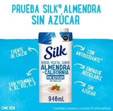 Cargar imagen en el visor de la galería, Bebida Vegetal Silk Sabor Almendra de California Sin Azúcar 6 pzas de 946 ml c/u -ZK