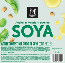 Cargar imagen en el visor de la galería, Aceite Comestible Puro de Soya Member&#39;s Mark 5 l -ZK