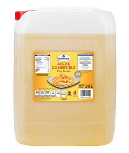 Aceite Vegetal Member's Mark Puro de Soya 20 L - ZK