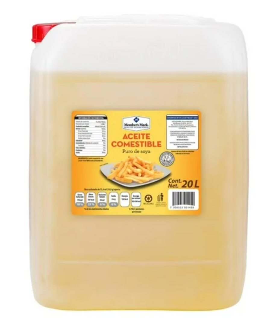 Aceite Vegetal Member's Mark Puro de Soya 20 L - ZK