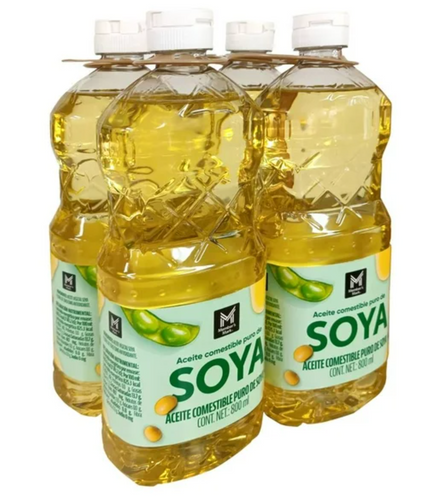 Aceite de Soya Member's Mark 4 pzas 800 ml c/u -ZK