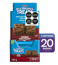 Cargar imagen en el visor de la galería, Barras de Arroz Rice Krispies Treats Kellogg&#39;s Sabor Chocolate con Malvavisco 20 pzas - ZK