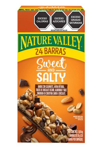 Barras de Granola Nature Valley Sweet and Salty 24 pzas de 30 g c/u - ZK