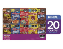 Cargar imagen en el visor de la galería, Cereales Kellogg's Surtidos 20 pzas 30 g c/u - ZK