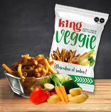 Cargar imagen en el visor de la galería, Botana a Base de Papa y Vegetales King Veggie con Tajín 610 g - ZK