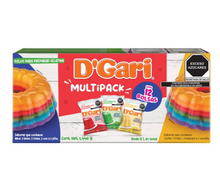Cargar imagen en el visor de la galería, Polvo para Preparar Gelatina D'GARI Varios Sabores 12 pzas -ZK