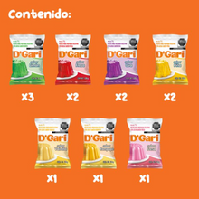Cargar imagen en el visor de la galería, Polvo para Preparar Gelatina D'GARI Varios Sabores 12 pzas -ZK