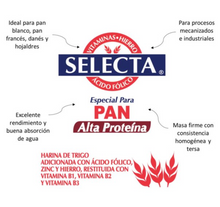 Cargar imagen en el visor de la galería, Harina de Trigo Selecta Selecta Pan Alta Proteína 25 kg - ZK