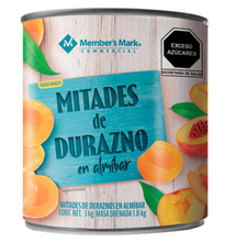 Cargar imagen en el visor de la galería, Duraznos en Mitades Member's Mark en Almíbar 3 kg -ZK