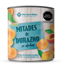 Cargar imagen en el visor de la galería, Duraznos en Mitades Member's Mark en Almíbar 3 kg -ZK