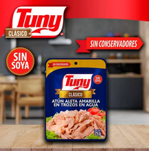 Cargar imagen en el visor de la galería, Atún en Agua Tuny Clásico 8 Sobres de 75 g c/u -ZK