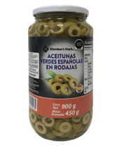 Cargar imagen en el visor de la galería, Aceitunas Verdes Member&#39;s Mark Españolas en Rodajas 900 g -ZK