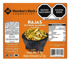 Cargar imagen en el visor de la galería, Chiles Jalapeños en Rajas Member's Mark en Escabeche 3 kg - ZK