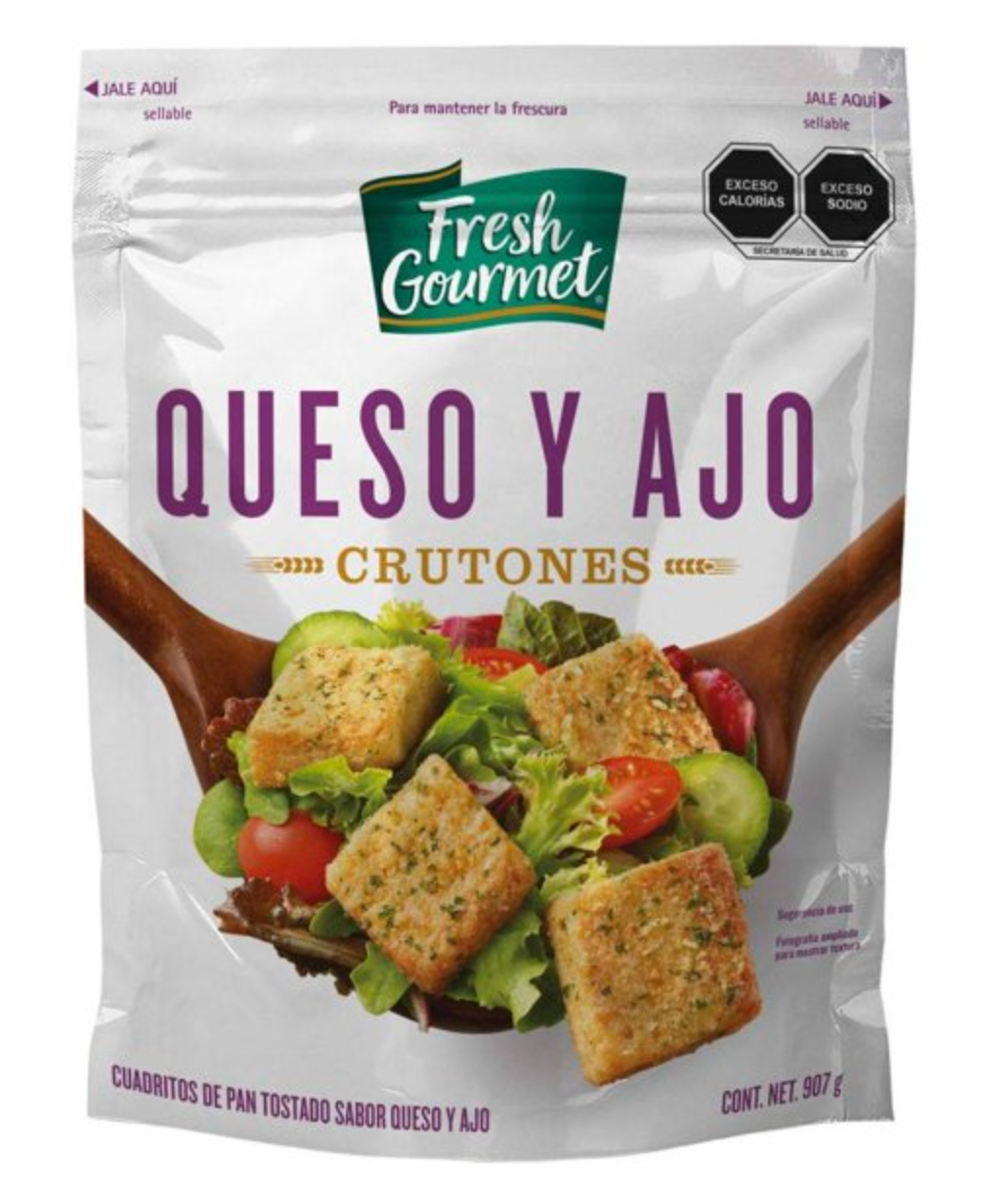 Crutones Fresh Gourmet Queso y Ajo 907 g - ZK