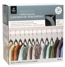 Cargar imagen en el visor de la galería, Ganchos de Terciopelo Member's Mark Gris 50 pzas - ZK