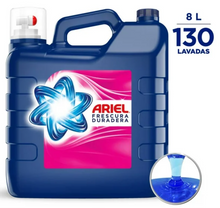 Cargar imagen en el visor de la galería, Detergente Líquido Ariel Frescura con Toque de Downy Aroma Limpio y Floral 8 l - ZK