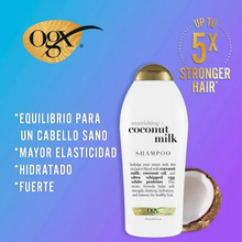 Cargar imagen en el visor de la galería, Shampoo Ogx Coconut Milk 750 ml - ZK