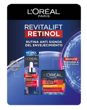 Cargar imagen en el visor de la galería, Rutina Anti Arrugas Retinol L'Oréal Revitalift Serum 30 ml + Crema 50 ml - ZK