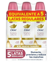 Cargar imagen en el visor de la galería, Antitranspirante en Aerosol Dove Tono Uniforme Caléndula 3 pzas 250 ml - ZK