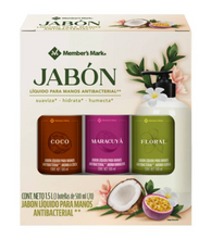 Cargar imagen en el visor de la galería, Jabón Líquido para Manos Antibacterial Member's Mark 3 pzas de 500 ml - ZK