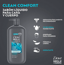 Cargar imagen en el visor de la galería, Jabón Líquido Corporal Dove Men +Care Clean Comfort 887 ml - ZK