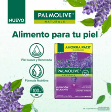 Cargar imagen en el visor de la galería, Jabón en Barra Palmolive Naturals Lavanda y Crema 8 pzas de 120 g - ZK