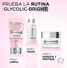 Cargar imagen en el visor de la galería, Rutina Anti-Manchas L&#39;Oréal Glycolic Bright Gel 150 ml + Serum 30 ml + Crema 50 ml - ZK