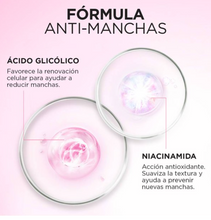 Cargar imagen en el visor de la galería, Rutina Anti-Manchas L&#39;Oréal Glycolic Bright Gel 150 ml + Serum 30 ml + Crema 50 ml - ZK