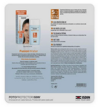 Cargar imagen en el visor de la galería, Fotoprotector ISDIN Fusion Water con FPS 50 2 pzas de 50 ml c/u - ZK