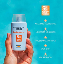 Cargar imagen en el visor de la galería, Fotoprotector ISDIN Fusion Water con FPS 50 2 pzas de 50 ml c/u - ZK
