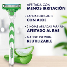 Cargar imagen en el visor de la galería, Cartucho de Rastrillo Gillette Mach3 Mach3 Sensitive con Aloe, Piel Sensible, 16 pzas -ZK