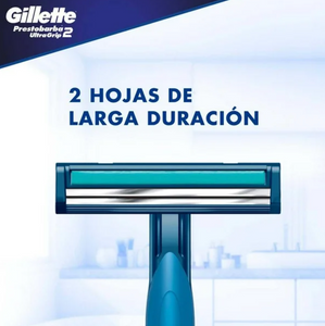 Rastrillo para afeitar desechable Gillette Prestobarba ultragrip2 32 pzas - ZK