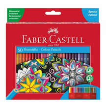 Cargar imagen en el visor de la galería, Colores Faber Castell Hexagonales con 60 piezas - ZK