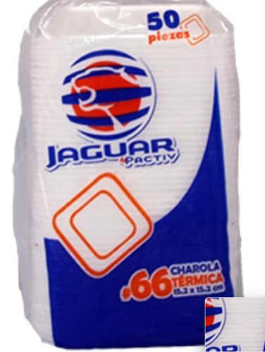 Caja charola Jaguar 066 15.2x15.2 cm 10C/50P - SCG