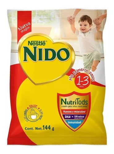 Caja Leche en Polvo Nido Kinder Bolsa 144G/12P