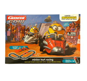 Pista De Carritos Electrica Minions Carrera Kart Racing Color Negro - BGP