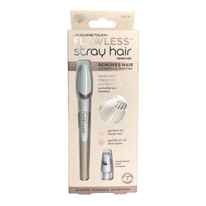 Depiladora Facial Flawless Stray Hair Compacta Rercagable Color Blanco - BGP