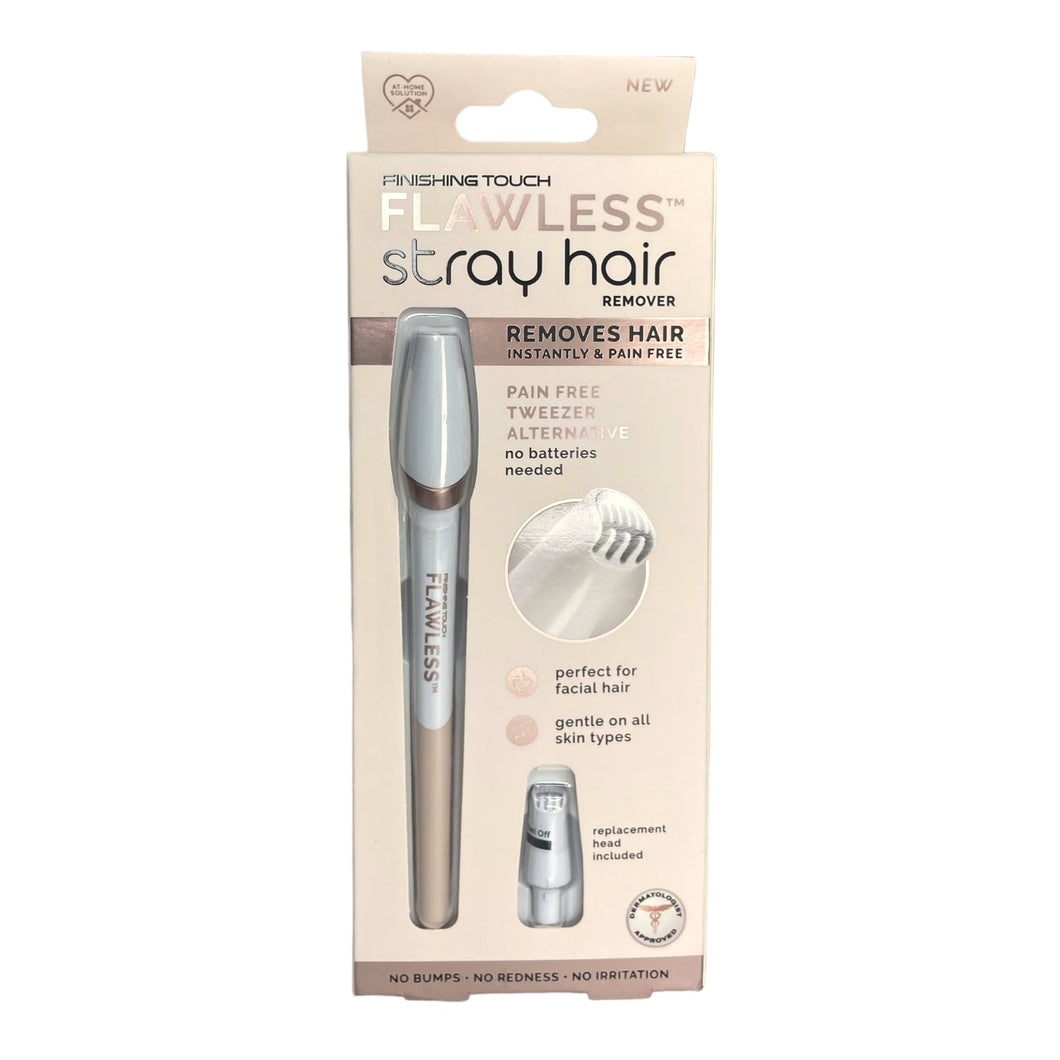 Depiladora Facial Flawless Stray Hair Compacta Rercagable Color Blanco - BGP