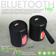 Cargar imagen en el visor de la galería, FS-S152 BOCINA TWS RECARGABLE SEPARABLE CON LUZ RGB - BGP