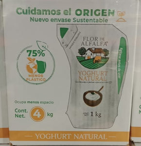 Yoghurt Organico Natural Flor De Alfalfa 4K Pouch - KOZ