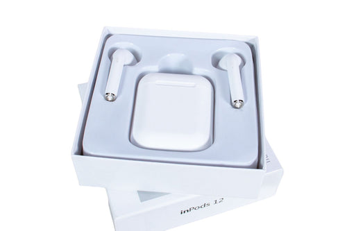 Audífonos Inpods 12 Simple Compatible Android/ios Bt 5.0 Color Blanco Luz Na. - BGP