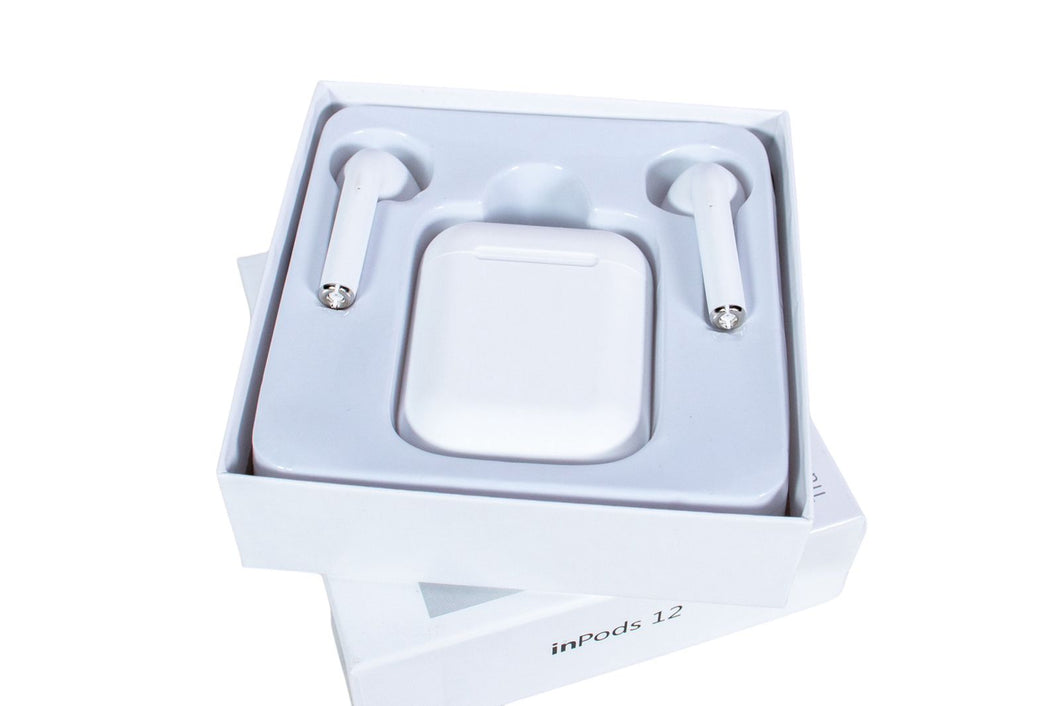 Audífonos Inpods 12 Simple Compatible Android/ios Bt 5.0 Color Blanco Luz Na. - BGP