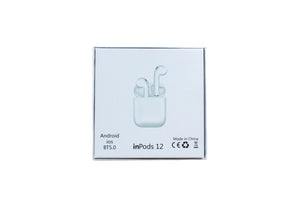 Audífonos Inpods 12 Simple Compatible Android/ios Bt 5.0 Color Blanco Luz Na. - BGP
