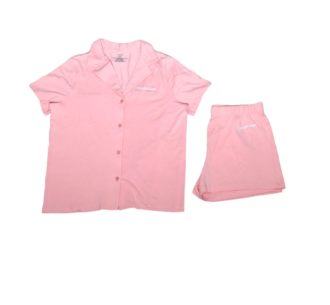 Pijama Calvin Klein Rosa Corta Y Ligera Original Importada - BGP