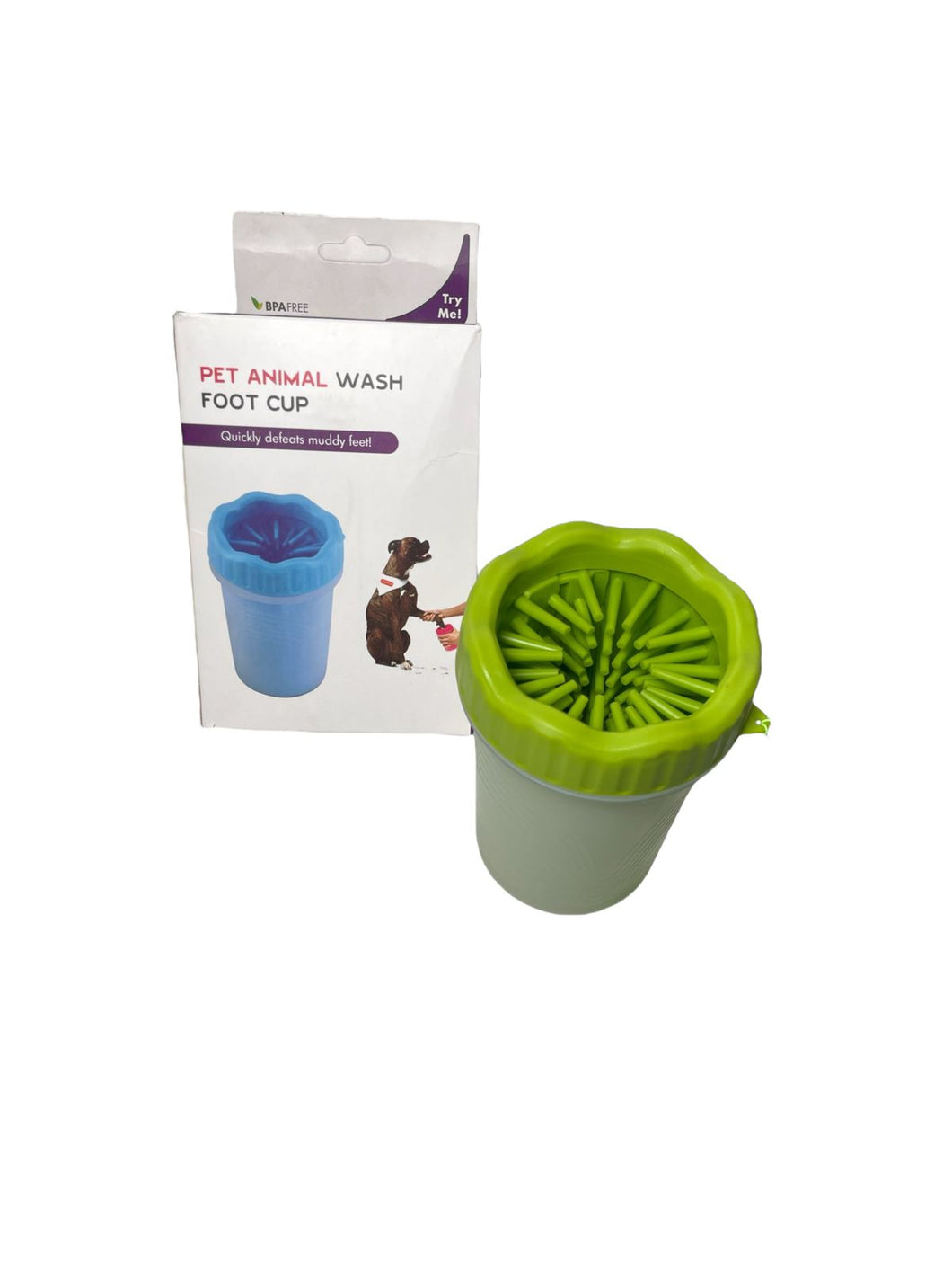 Vaso Portátil Limpiador De Huellas Patas Para Mascotas. - BGP