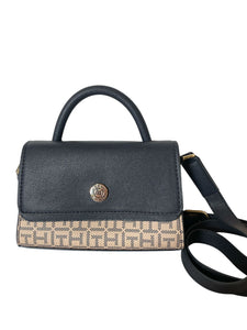 Bolsa Tommy Hilfiger Mini Top Handle Navy Logo Original - BGP
