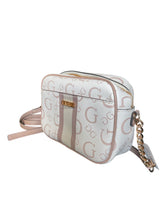 Cargar imagen en el visor de la galería, Crossbody GUESS Blanca con Detalles Rosa - BGP